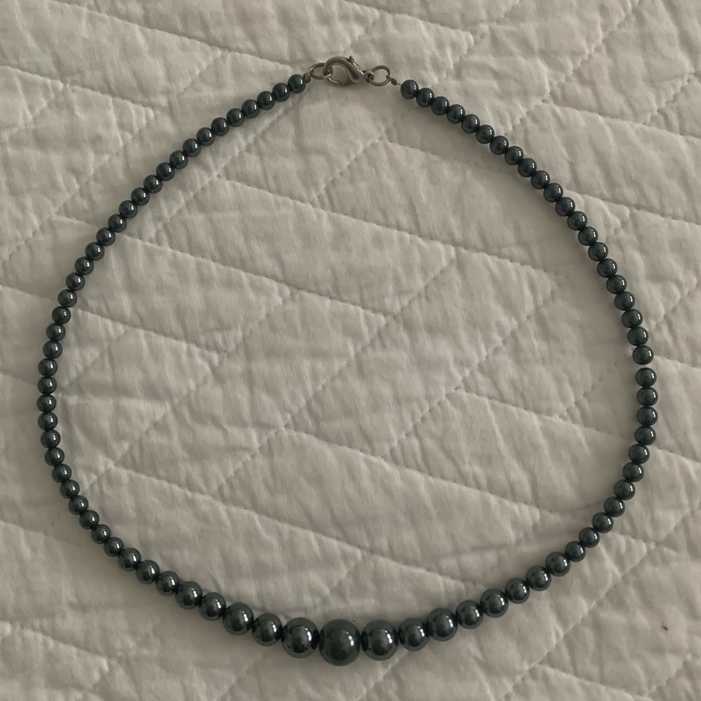 Navy blue necklace
